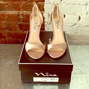 Nina Champagne Strappy Heels